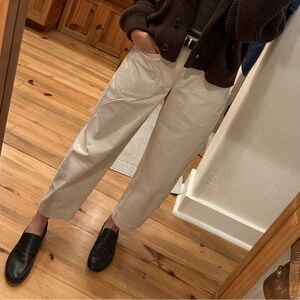 Ruti Slouchy soft Twill pants SZ 6 Ecru